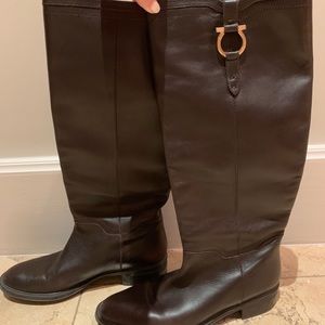 Ferragamo knee-length riding boots